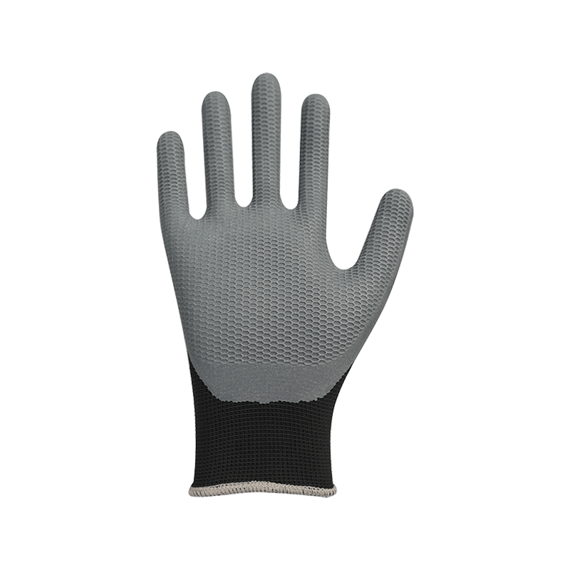 Poliester 13g dengan salutan lateks buih anti slip Poliester 13g dengan salutan lateks buih anti slip