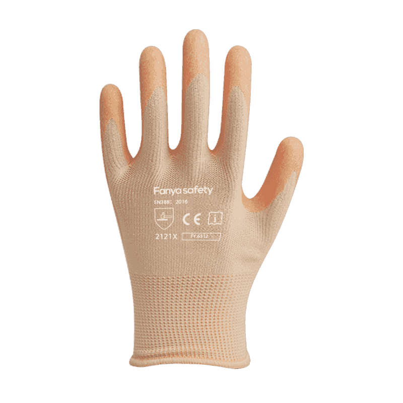 Poliester 13g dengan salutan lateks buih anti slip