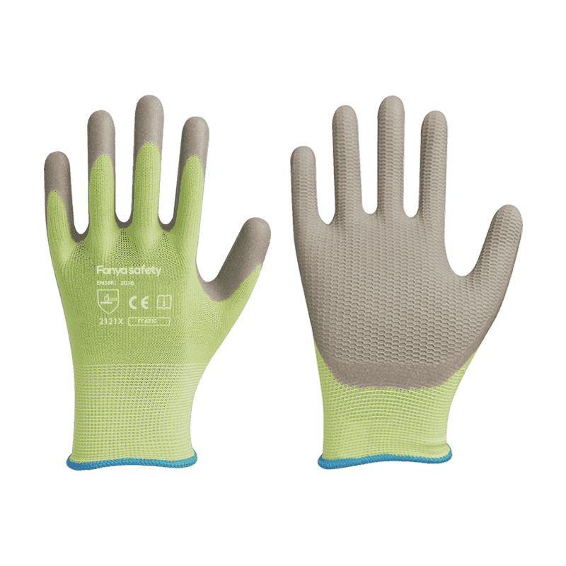 Poliester 13g dengan salutan lateks buih anti slip