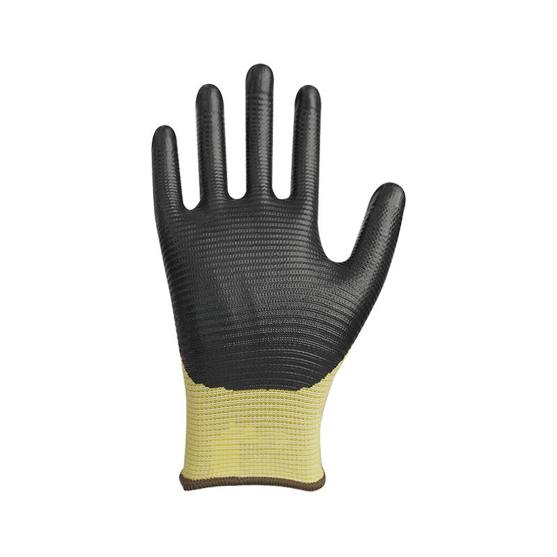 Liner ribbed poliester 13g dengan salutan nitril